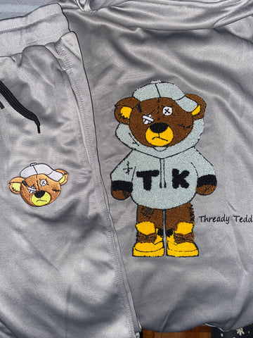 Thready Teddy Satin Sweatsuit